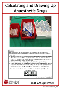 Calculating and Drawing Up Anaesthetic Drugs